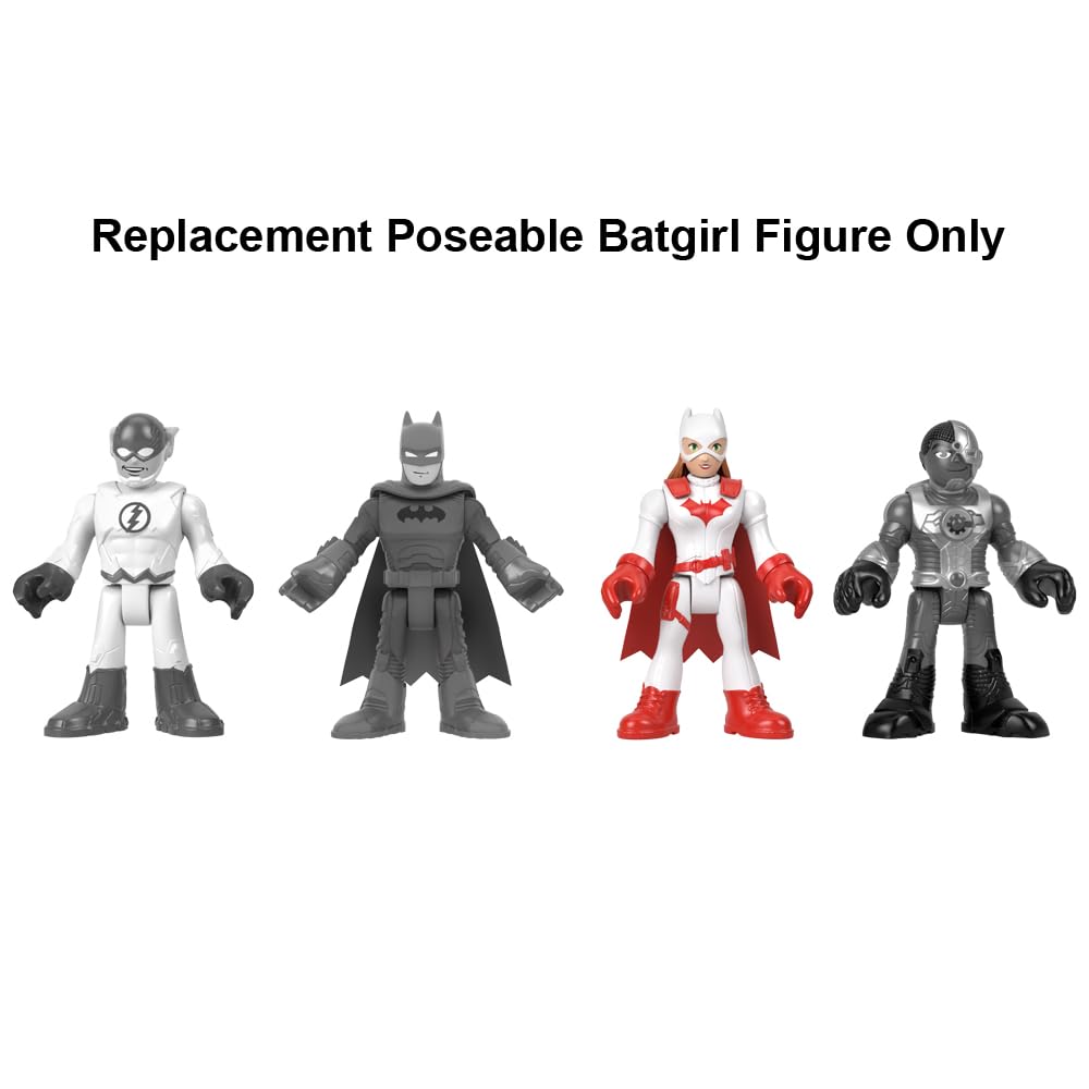Fisher-Price Replacement Part Imaginext Playset Inspired by DC Superfriends Holiday Theme - HML59 ~ Replacement Poseable Batgirl Figure ~ Dressed in
