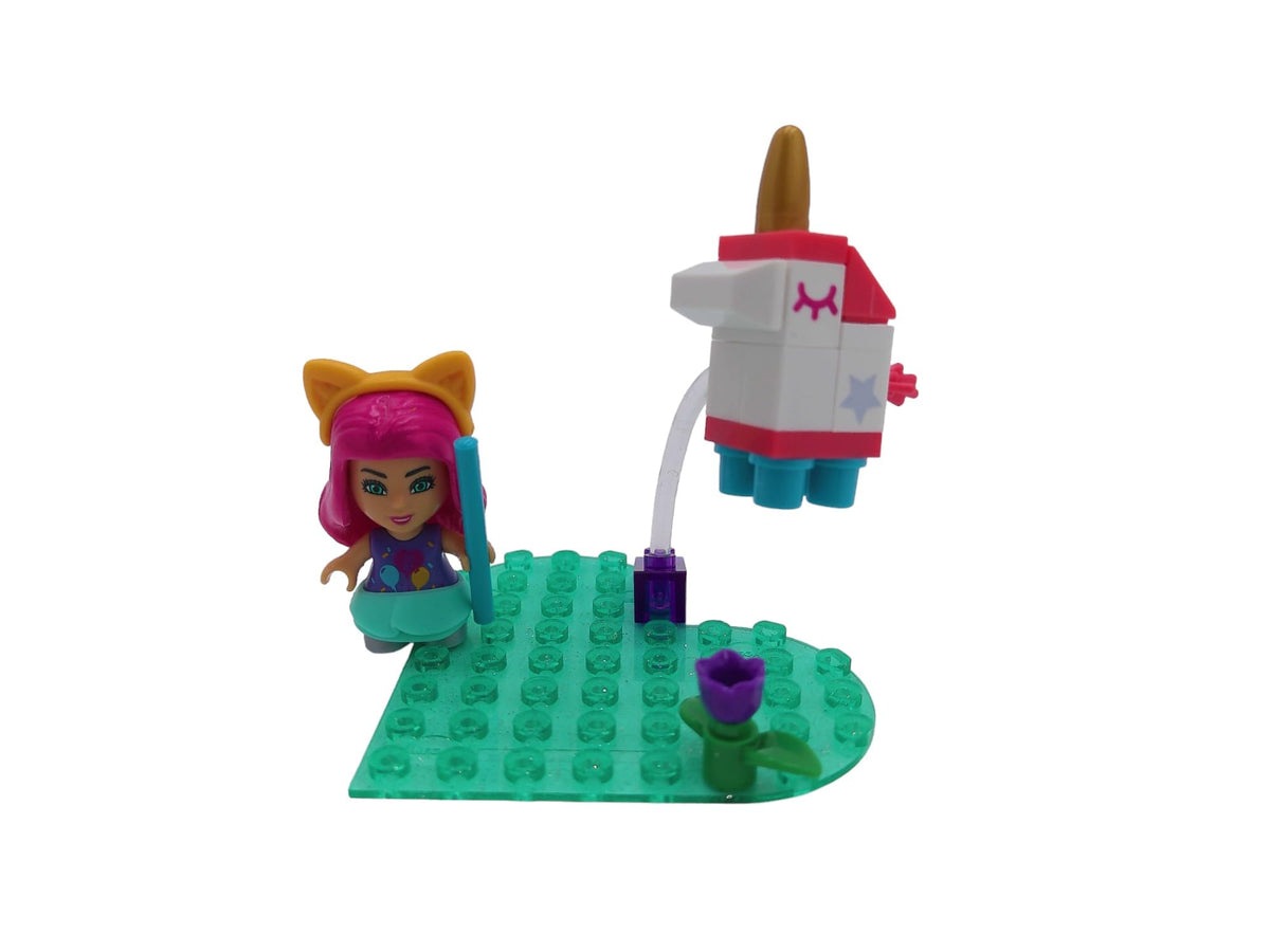 MEGA Barbie Toy Building Set Color Reveal, Reveal Party with 1 Barbie Micro-Doll and Accessories, Easy to Build Set for Ages 4 and Up