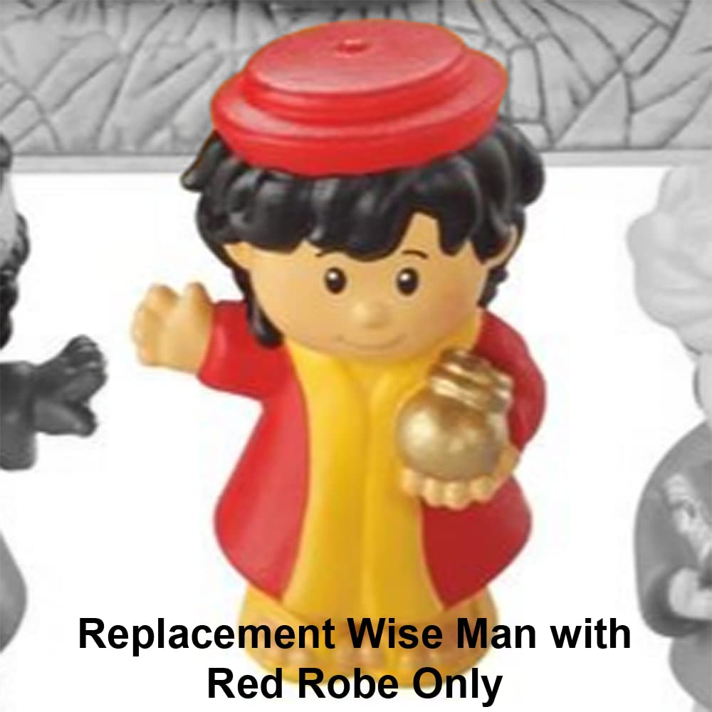 Fisher Price Little People Nativity Manger Replacement Wise Man with Red Robe