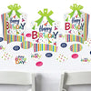 Big Dot of Happiness Cheerful Happy Birthday - Colorful Birthday Party Decor and Confetti - Terrific Table Centerpiece Kit - Set of 30