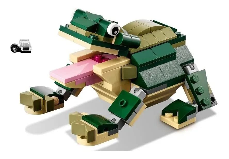 LEGO Creator 3in1 Crocodile 31121 Building Toy Featuring Wild Animal Toys (454 Pieces)