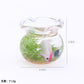 Miniature Fish Tank, Multicolour Round Glass Decor for Dollhouse, Realistic Goldfish Bowl, Handmade Landscape Ornament