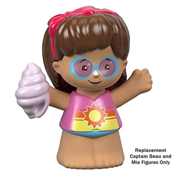 Replacement Parts for Fisher-Price Little People Travel Together Friend Ship - FHD92 ~ Replacement Captain Beau and Mia Figures