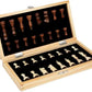 Magnetic Wooden Chess Set with Storage Slots - 15" Folding Board & Staunton Pieces | Portable Travel Chess Game for Adults and Kids