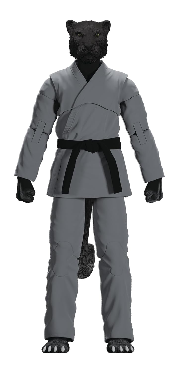 Icon Heroes Zoo Jitsu Fighters: Paulo the Panther (Gray Gi) 6-Inch Action Figure
