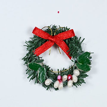 Odoria 1/12 Miniature Christmas Wreath Dollhouse Accessories