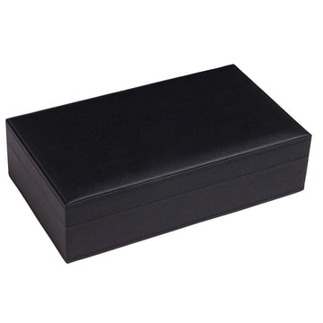 Silverman & Co. Double 6 Large White Domino Set - Black Case