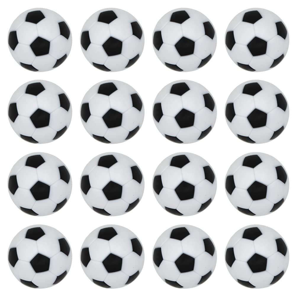 BQSPT 32mm Foosball Balls Foose Balls Table Soccer Game Replacement Foosballs 16pcs,Foosball Official 32mm Mini Table Footballs Ball Accessory