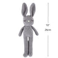 Moni's Choice Stuffed Plush Baby Crochet Bunny Rabbit Easter Gifts Handmade Stuffed Animal Hand-Knit Doll Granddaughter Grandson Lovey Sleep Toy