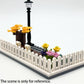 Building Block Toy Accessories 1 x 4 x 2 White Picket Fence, Bulk - 50 Pieces per Package (White)