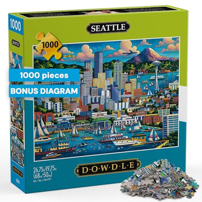 Buffalo Games - Eric Dowdle Seattle - 1000 Piece Jigsaw Puzzle for Adults
