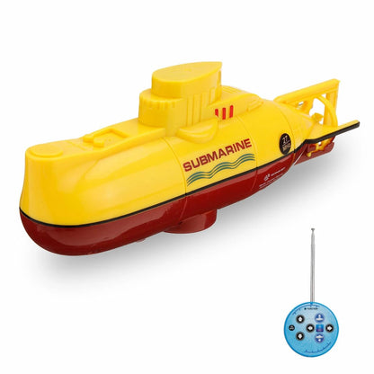 Ouhgnoh Mini RC Boat Toy Remote Control Tourist Submarine Underwater Electric Fish Tank Diving Child's Birthday Present
