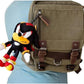Sonic The Hedgehog Sonic Plush Doll Key Chain Coin Bag Clip On 8" Soft Plush