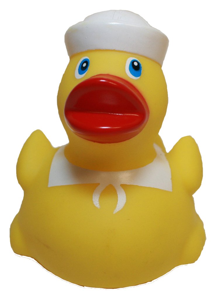 MORTENTR Rubber Ducks Family Patriotic Navy Sailor Rubber Duck, Brand Bathtub Toys That Floats Upright, Rubber Ducky Birthday Party Favors Gift, All