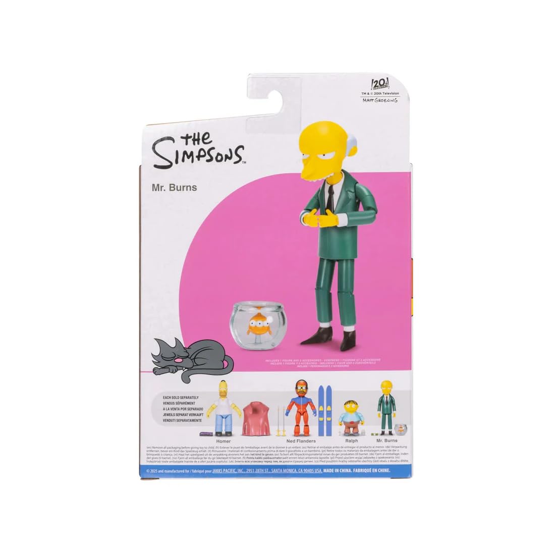 The Simpsons Action Figures 5-Inch Mr. Burns with Blinky in Bowl