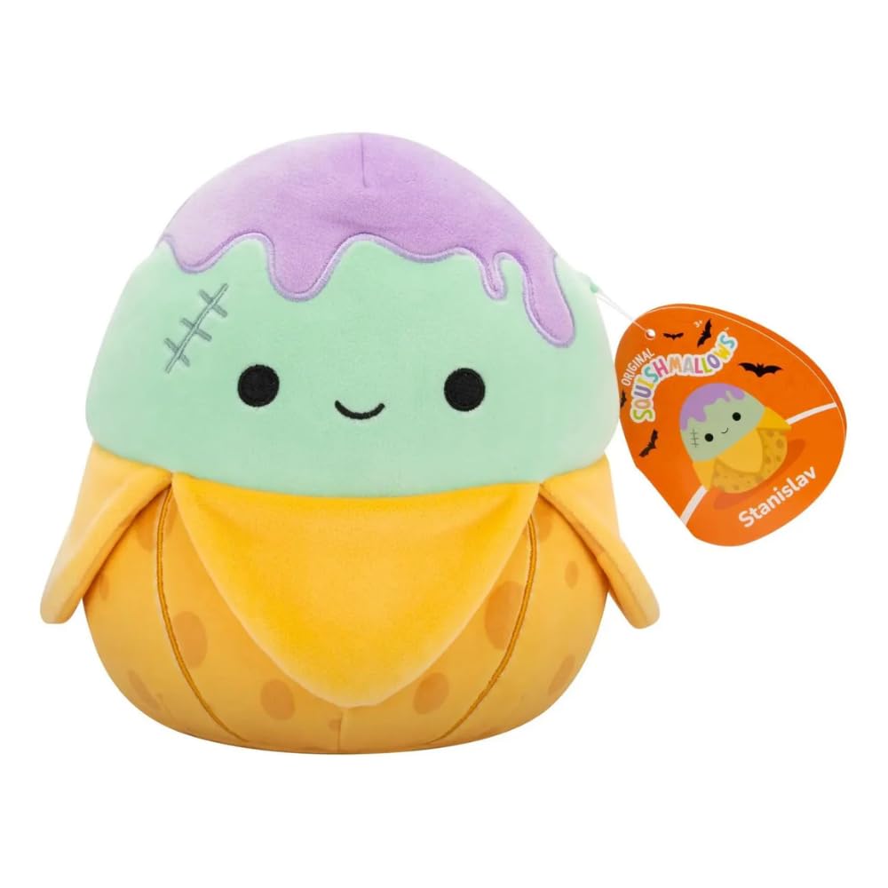 Squishmallows Original 7.5 Inch Halloween Stanislav The Teal Monster Banana