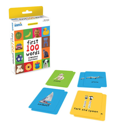 Briarpatch, First 100 Words Matching Card Game, Based On Board Books By Roger Priddy, Preschool Learning for Kids