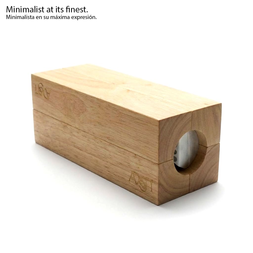 Unique Design | Dominos Set & 4 Wooden Racks/Trays | Double 6 Dominoes Portable Travel Set | Double Six Dominoes Set 4 Tiles Holders | 28 Tiles