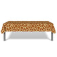 2Pcs Jungle Animal Theme Table Cover, Giraffe Print Birthday Tablecloth Supplies, Plastic Disposable Giraffe Animal Print Party Decorations Table