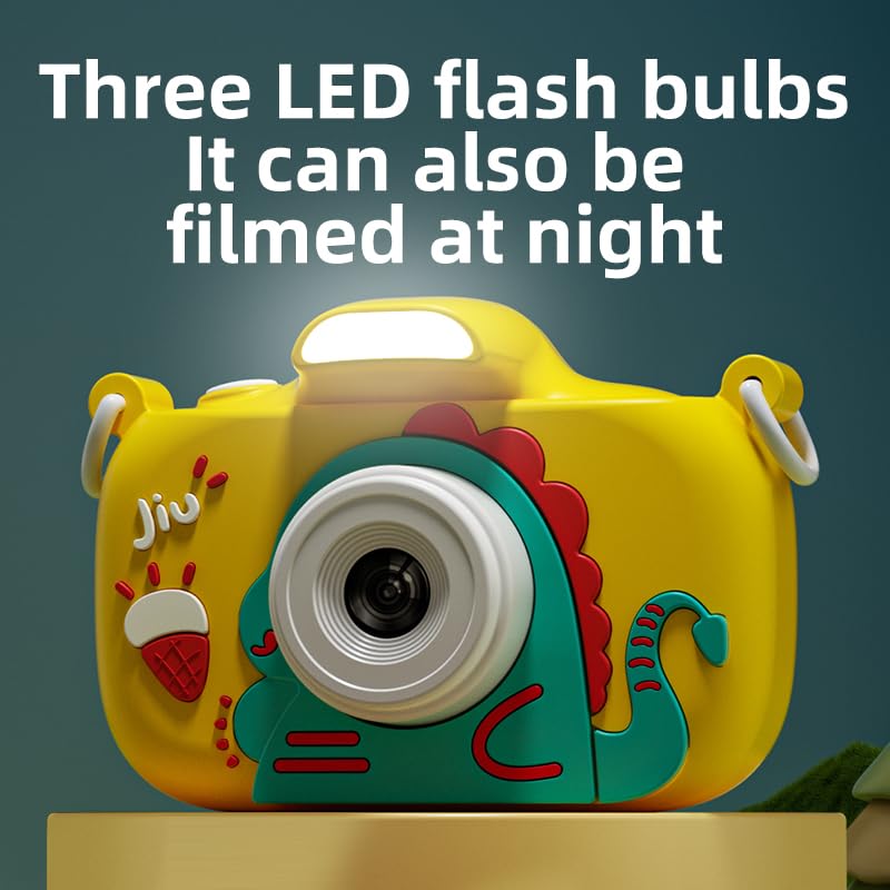 Kids Camera, 1080P 48MP Front Selfie Toddler Camera, 2.4" Large Screen Toy Camera, 8X Zoom Christmas Birthday Gift Camera, Fit 2 3 4 5 6 7 8 9 10 11