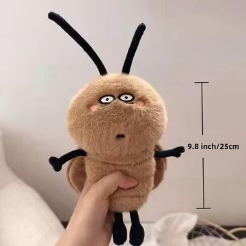 Xshelley 9.8inch Plush Cockroach Stuffed Animal Toys,Creative Cockroach Cartoon Doll Teasing Ugly Cute PlushToys,Fun Birthday Gifts Home Decor