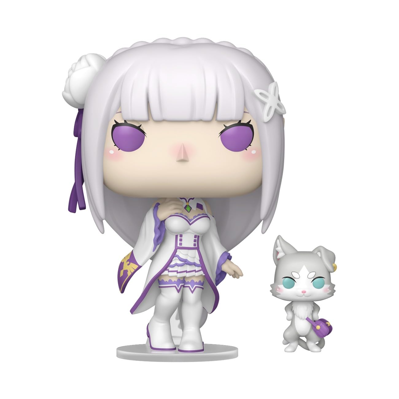 Funko Pop! & Buddy: Re: Zero - Emilia with Puck - Collectable Vinyl Figure - Gift Idea - Official Merchandise - Toys for Kids & Adults - Anime Fans