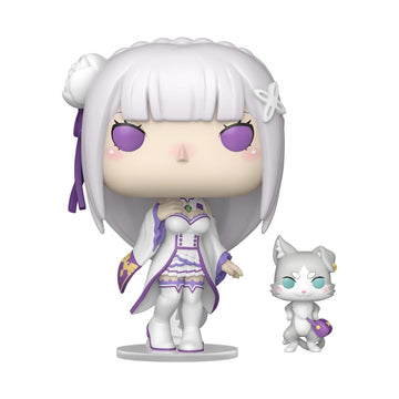 Funko Pop! & Buddy: Re: Zero - Emilia with Puck - Collectable Vinyl Figure - Gift Idea - Official Merchandise - Toys for Kids & Adults - Anime Fans