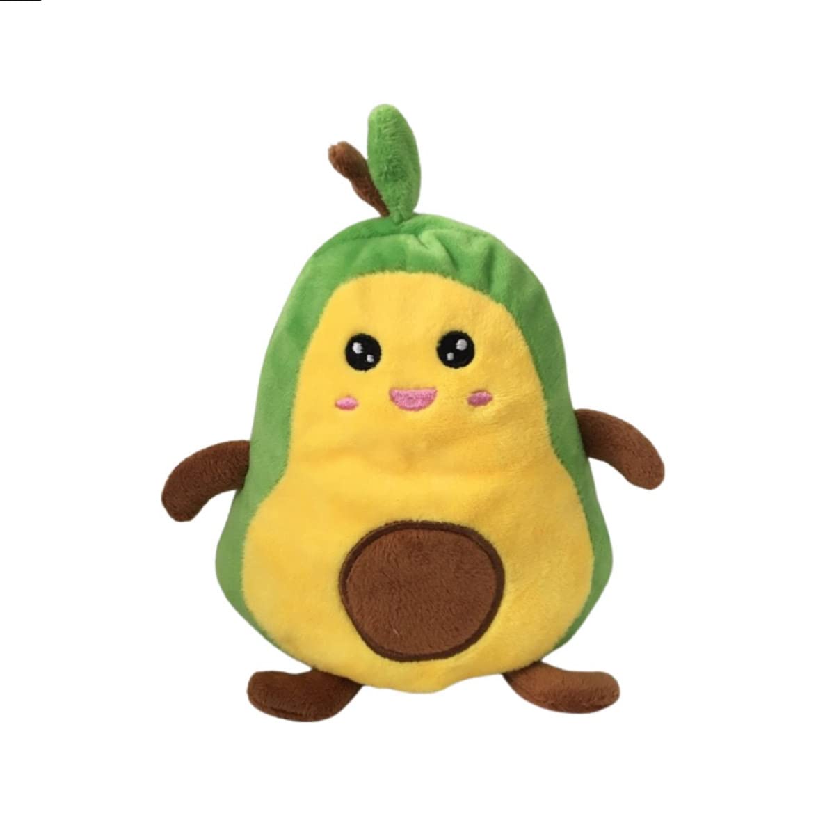 Silverback Commerce Avocado Reversible Mood Plushie Stuffed Animal Double-Sided | Green and Yellow | Show Your Mood Without Saying a Word New Model