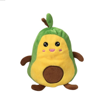 Silverback Commerce Avocado Reversible Mood Plushie Stuffed Animal Double-Sided | Green and Yellow | Show Your Mood Without Saying a Word New Model