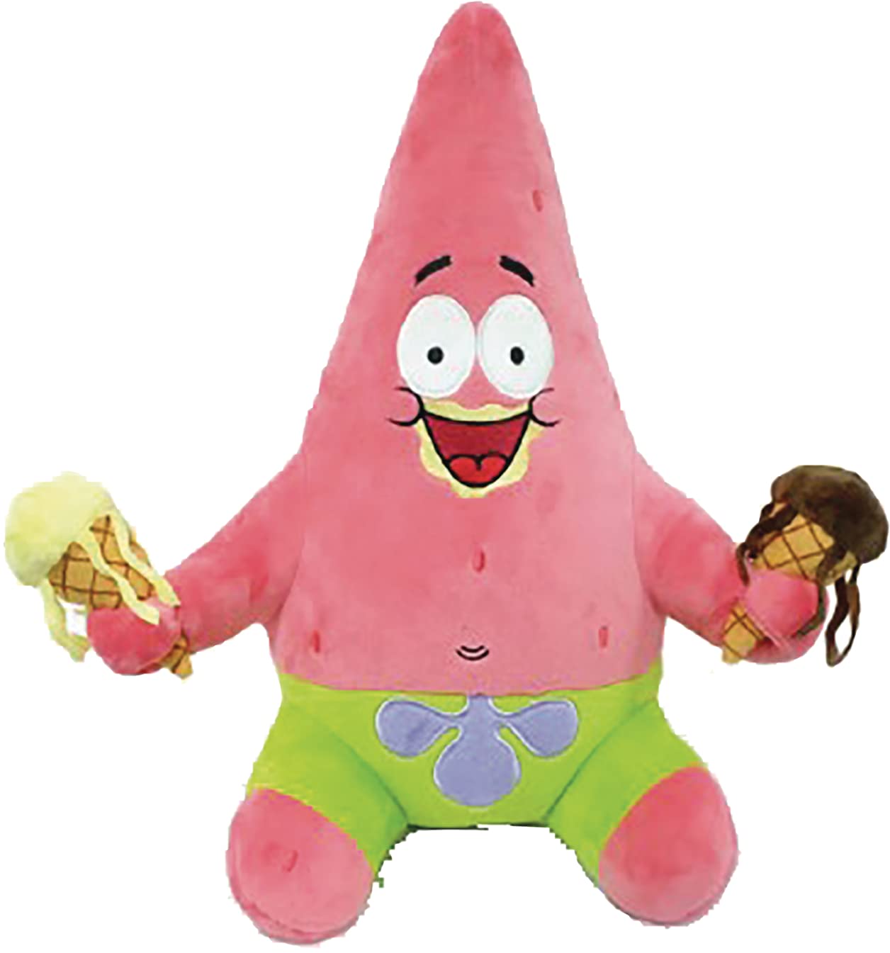 Kidrobot Spongebob Squarepants Patrick Star with Ice Cream 16 Inch HugMe Shake Action Vibrating Plush