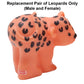 Little People Replacement Parts for Fisher-Price Noah's Ark, Zoo or Safari Playset V8254 - Replacement Pair of Orange and Black Leopards