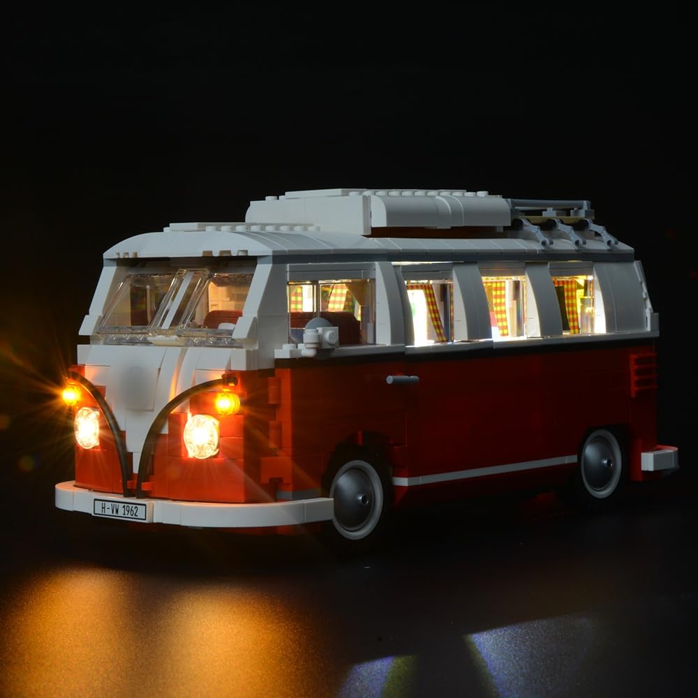 BRIKSMAX 2.0 LED Light Kit Compatible with LEGO Icons Volkswagen T1 Camper Van 10220 Building Set, for Builders and Collectors, Hidden Wire Design