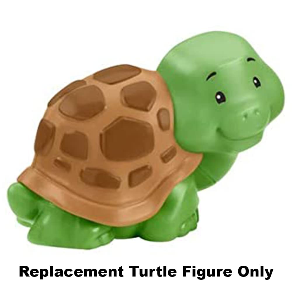 Replacement Part for Fisher-Price Little People Safari Animal Friends Playset - GFL22 ~ Replacement Green and Brown Turtle Figure