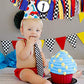 First Birthday Party Supplies - Race Car Banner For Photo Booth Props And Backdrop Cake Smash, Best 1st Party Decorations For Kids (1st Race Car