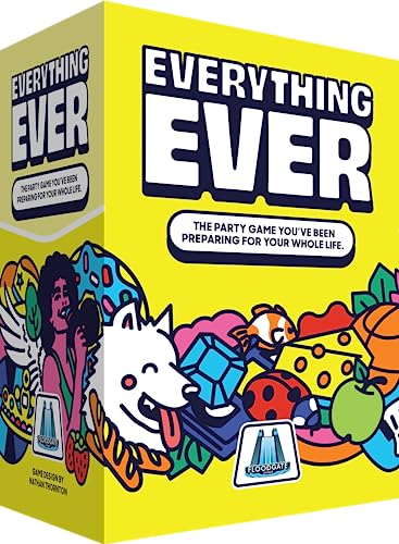 Everything Ever Card Game | Fun Family Games for Adults, Teens, & Kids | Fun Quick Party Game | 20 Minutes | Ages 12 and Up | for 2 to 10 Players |
