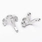 2 Sets Silver Aluminum Alloy Front Knuckle Arm for GPM AXIAL RC Car SCX10 Upgrade Parts