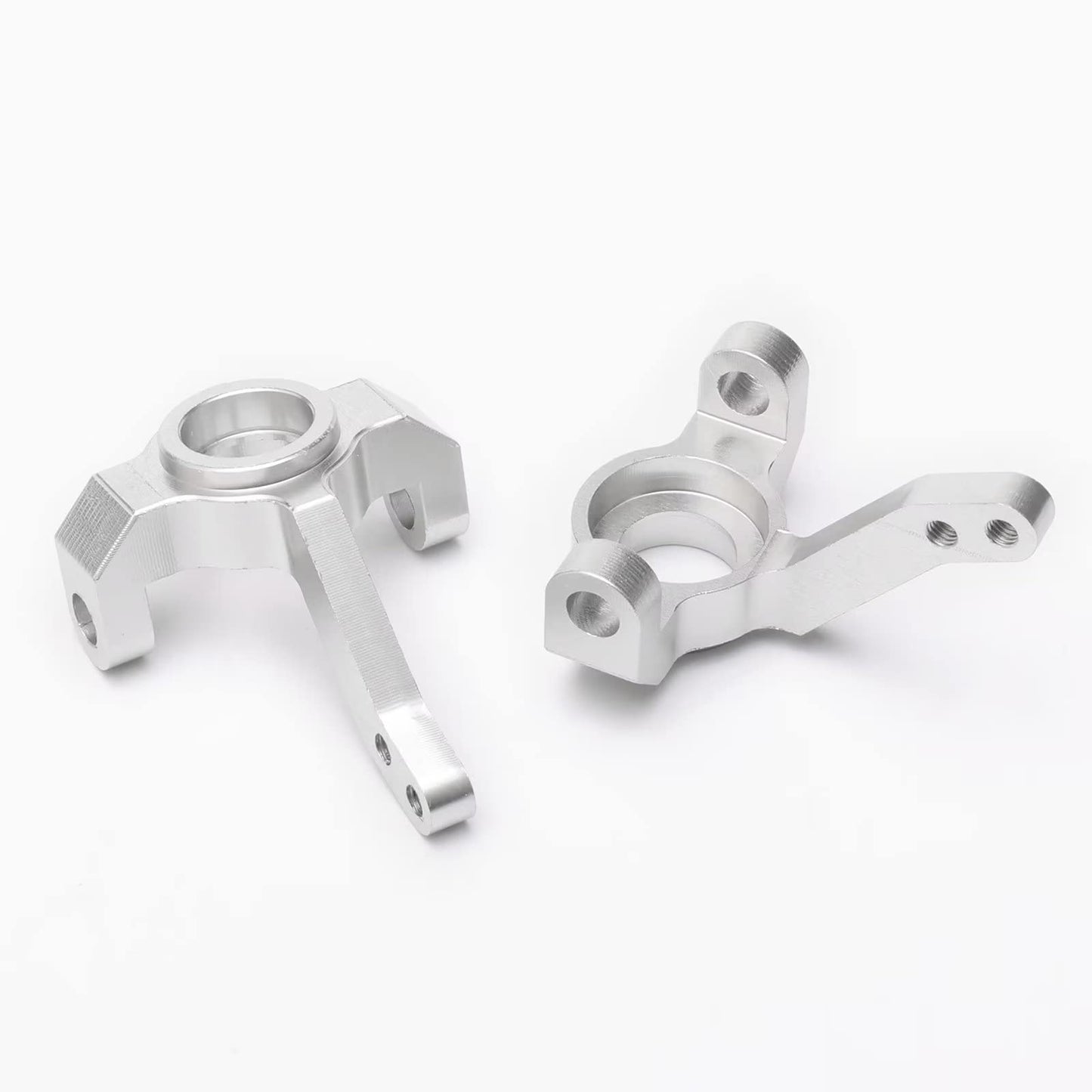 2 Sets Silver Aluminum Alloy Front Knuckle Arm for GPM AXIAL RC Car SCX10 Upgrade Parts