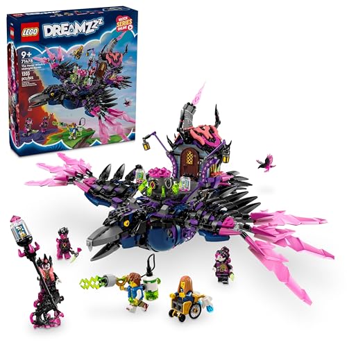 LEGO DREAMZzz The Never Witch’s Midnight Raven Building Toys - Birthday Gift for Boys & Girls, Age 9+ - Kids Toys with 3 Building Options & 5