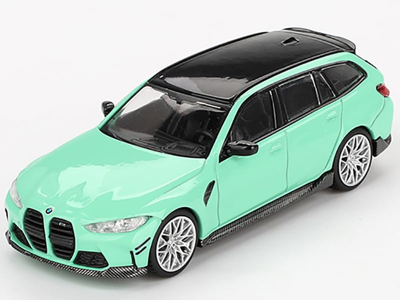 MINI GT M3 M Performance Touring Mint Green with Black Top Limited Edition 1/64 Diecast Model Car MGT00897