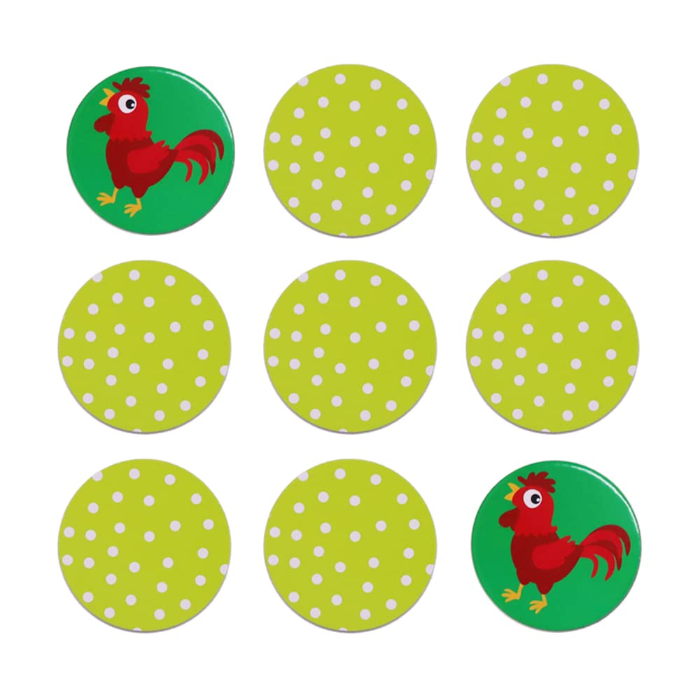 KiDEPOCH Memory Match Game - 16 Matching Pairs Preschool Memory Games Featuring Barnyard Element, Non Toxic Educational Memory Matching Game, Perfect