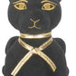 SUMMIT COLLECTION Black and Gold Ancient Egyptian Laying Anubis Dog Puppy Small Plush Doll