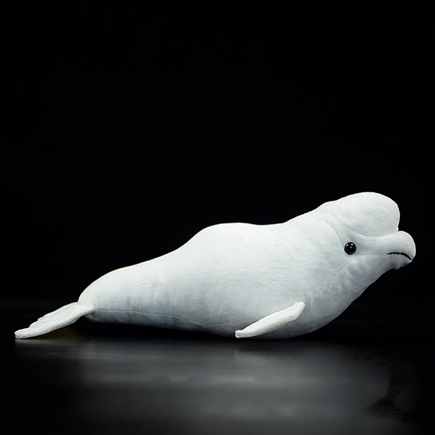 Frankiezhou Home Beluga Whale Plush Toy - Realistic 20.5" Grey Lifelike Frilled Six Gill Shark Stuffed Toy, Super Soft Sea Creatures Sharks Model