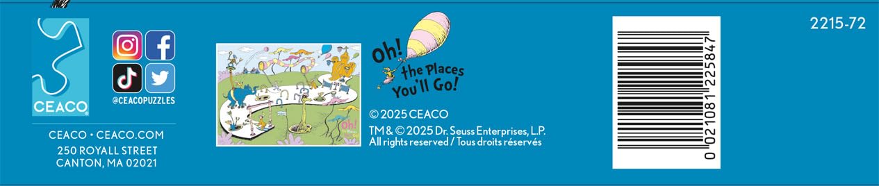 Ceaco - Dr. Seuss Oh, the Places You'll Go! - 300 Large Piece Jigsaw Puzzle