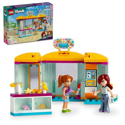 LEGO Friends Tiny Accessories Store and Beauty Shop Toy, Pretend Playset for Kids, Paisley and Candi Mini-Doll Characters and Mini Dolls Accessories,