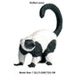 JOKFEICE Realistic Animal Figures Ruffed Lemur Figurines, Science Project, Cake Topper, Early Educational Toys Birthday for Toddlers Kids Age 3 4 5