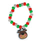 Craft County Christmas Bead Charm Bracelet Craft Kit - Makes 12 Bracelets - Festive Accessories for the Holidays (Festive Friends)