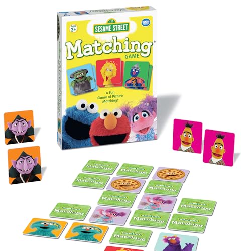 Wonder Forge Sesame Street Memory Matching Game: Fun Toddler Learning Toys & Games for Kids Ages 3-5, Ideal for Family Play & Education