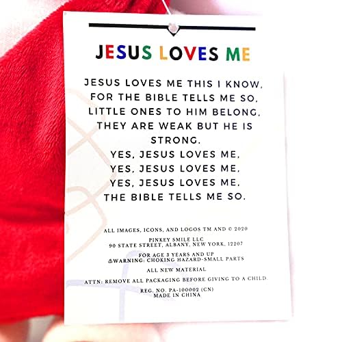 Pinkey Smile My Jesus Plush 14" Large Christ Doll Cute Christian Stuffed Plush of Son of God for Children, Church, Sunday School, Religious Gift, Kids