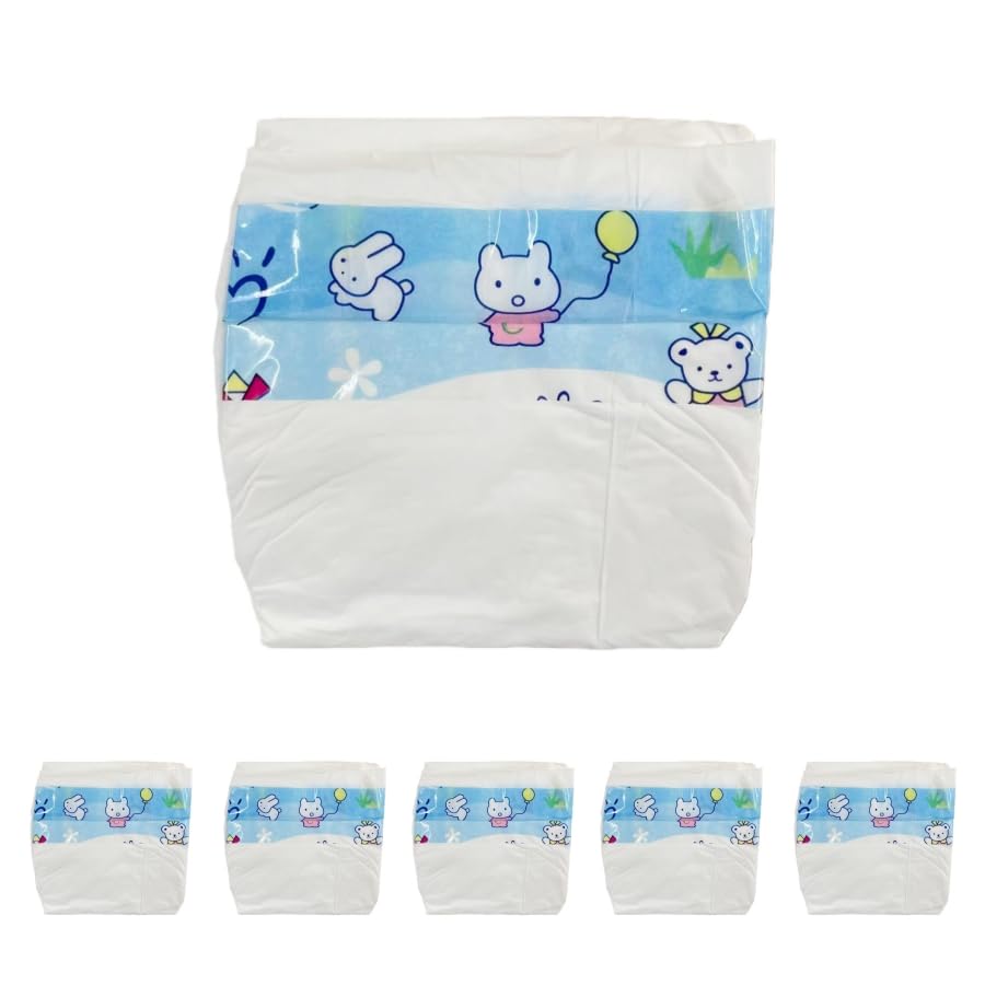 scnbom Reborn Baby Dolls Diapers for 18-24 inch Newborn Doll Reusable Accessories 6-Piece Pack