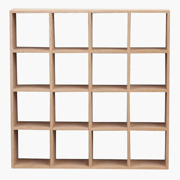 1:12 1/12 Scale Dollhouse Miniature Furniture Wooden 16 Grid Display Storage Rack Shelf 6.5" Storage Rack 16 Grid Shelves Doll House Wall Rack